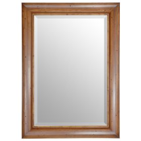 Sm Western Wood Mirror 24X36 Weathered Wood