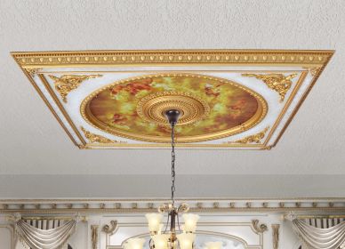 Classical Design Rectangular Ceiling Medallion 6ft x 8ft