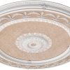 Blanco Wreath Round Chandelier Ceiling Medallion 63