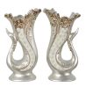 Silver Pearl Swan Set of 2