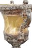 Crinkled Silver Handled Urn