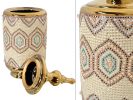 Moroccan Palatial Cannister with Removable Lid 22.8 Inches Tall