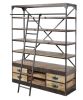 Large Industrial Shelve With Ladder 80 Inches Tall