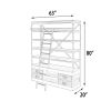 Large Industrial Shelve With Ladder 80 Inches Tall