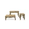 Farmhouse Teak Branch Table Set of 3