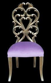 Palace Platine Lavender Side Chair