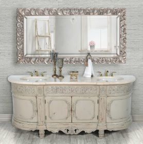 Essex Parchment Double Vanity 84 inch