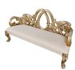 Heavy Carved 3 Seat Bed Bench-Platine