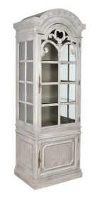 Mystique Gray Georgian Curio Cabinet