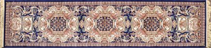 Royal Aubusson Black and Blue And Ivory 3x10