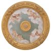 Cherubs Sky Round Chandelier Ceiling Medallion 36in