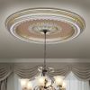 Rose Gold Round Chandelier Ceiling Medallion 47in