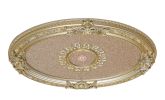 Rose Gold Oval Chandelier Ceiling Medallion