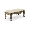 Platina Lion Coffee Table with Marble Top