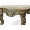 Platina Lion Coffee Table with Marble Top