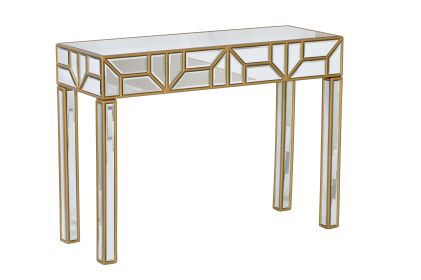 Deco Mirrored Console Table