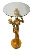 Golden Lady Pedestal Table