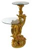 Golden Flower Accent Table