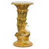 Golden Emerald Peacock Pedestal