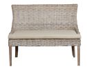 Alfresco Bench Kuba Weave Savannah Wash