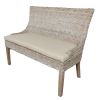 Alfresco Bench Kuba Weave Savannah Wash