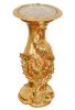 Golden Peacock Artistic Pedestal-Gold