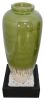 Avocado Green Bubbling Fountain With Base