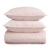 Queen Size 100-Percent Cotton 3-Piece Quilt Bedspread Set in Blush Pink