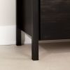 Modern Java 2 Drawer Nightstand Cubby Storage Shelf