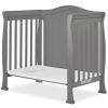 Solid Pine Wood 3-in-1 Convertible Baby Crib Daybed Toddler Bed in Grey Finish