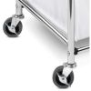 Heavy Duty Commercial Grade Laundry Sorter Hamper Cart in White Chrome