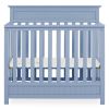 Pine Wood 4-in-1 Modern Convertible Crib Toddler Bed Daybed Baby Blue Finish