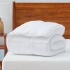 King Size Cozy All Seasons Plush White Polyester Down Alternative Comforter