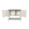 Modern 2 Drawer Wooden Storage Console Table White