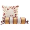 Queen 12 Piece Cotton Polyester Comforter Set Red Gold Paisley