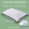 Set of 2 Standard Shredded Memory Foam Polyester Pillow with Removeable Cover