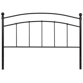 Queen size Contemporary Classic Headboard in Black Metal Finish