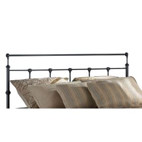 Twin size Metal Headboard with Smooth Post and Rounded Tops