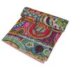 Queen size Colorful Floral Patchwork Quilt Blanket 100-percent Cotton