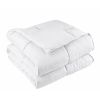 King/Cal King Traditional Microfiber Reversible 3 Piece Comforter Set in White