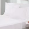 Twin Size 4-Piece Cotton Blend Jersey Sheet Set in White