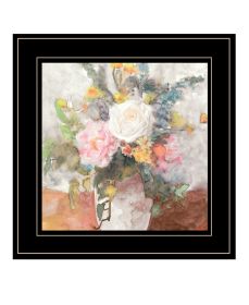 "Table Bouquet 2" by Stellar Design Studio, Ready to Hang Framed Print, Black Frame