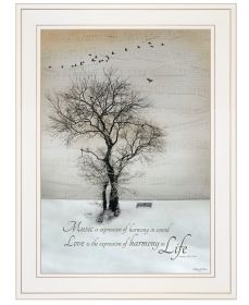 "Harmony" by Artisan Robin-Lee Vieira, Ready to Hang Framed Print, White Frame