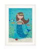 "Under the Sea" by Bernadette Deming, Ready to Hang Framed Print, White Frame