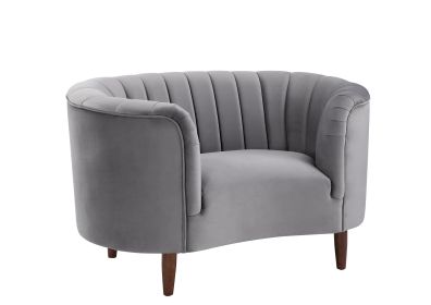 Millephri Chair in Gray Velvet LV00168