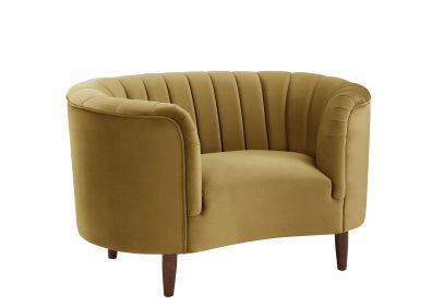 ACME Millephri Chair in Olive Yellow Velvet LV00165