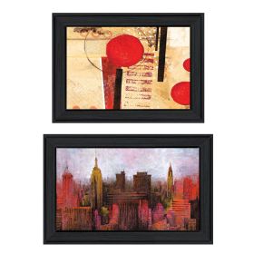 "NYC Harmony" 2-Piece Vignette by Cloverfield & Co, Black Frame