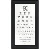 "Eye Chart II" by Marla Rae, Ready to Hang Framed Print, Black Frame