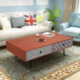 Coffee Table 39.4"x23.6"x13.8" Brown