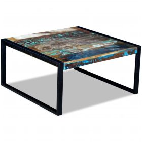 Coffee Table Solid Reclaimed Wood 31.5"x31.5"x15.7"